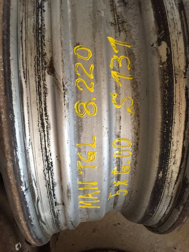 Gebrauchte Felgen 5 J x 6,00 für Reifengröße 215 x 75 x 17,5, Artikel - Nr. : 99.99999 - 9999 - Jantă pentru Camion: Foto 1 Gebrauchte Felgen 5 J x 6,00 für Reifengröße 215 x 75 x 17,5, Artikel - Nr. : 99.99999 - 9999 - Jantă pentru Camion: Foto 1