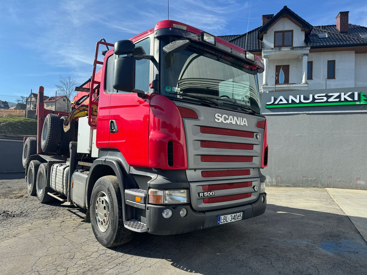 SCANIA R500 - Camion forestier, Camion cu macara: Foto 1 SCANIA R500 - Camion forestier, Camion cu macara: Foto 1