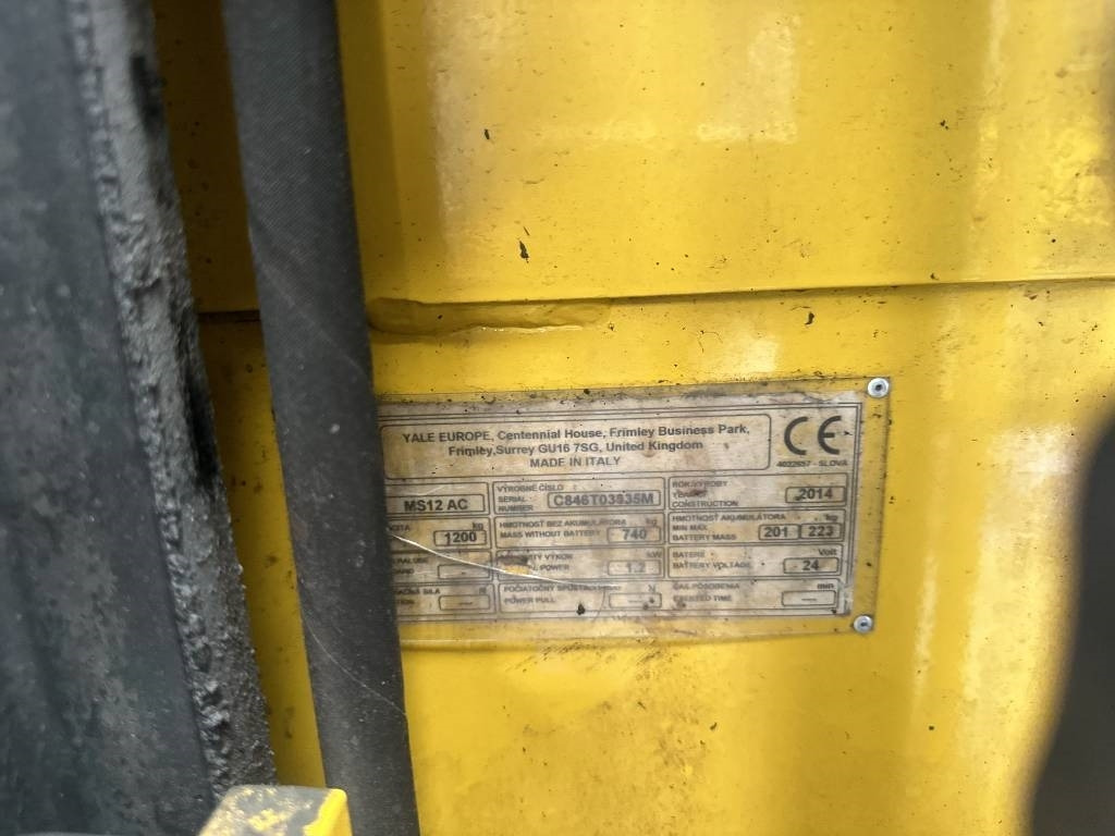 Yale ms12 - Transpalet la mare înălţime: Foto 2 Yale ms12 - Transpalet la mare înălţime: Foto 2
