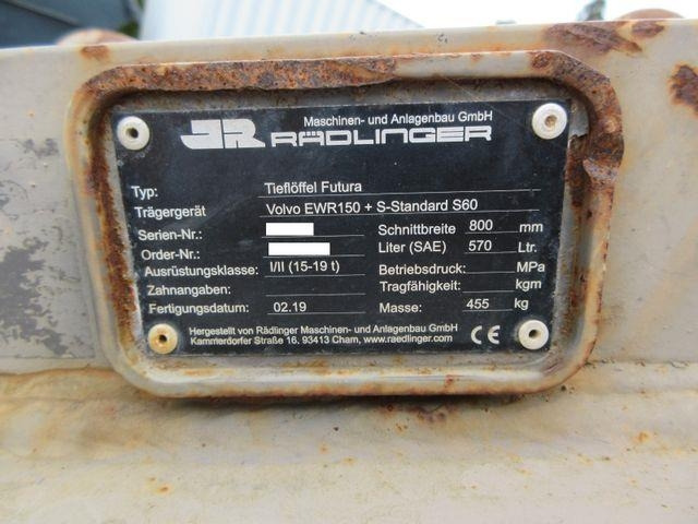 Digging bucket, 800 mm, S60 coupling - Cupă excavator: Foto 2 Digging bucket, 800 mm, S60 coupling - Cupă excavator: Foto 2