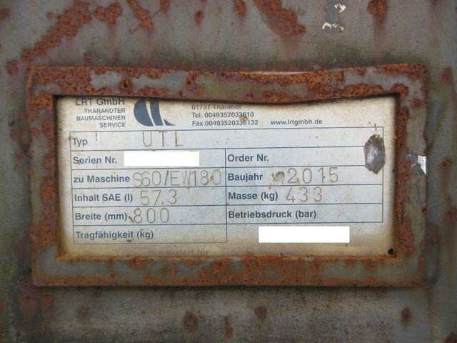 Digging bucket with S60 coupling, 800 mm - Cupă excavator: Foto 2 Digging bucket with S60 coupling, 800 mm - Cupă excavator: Foto 2