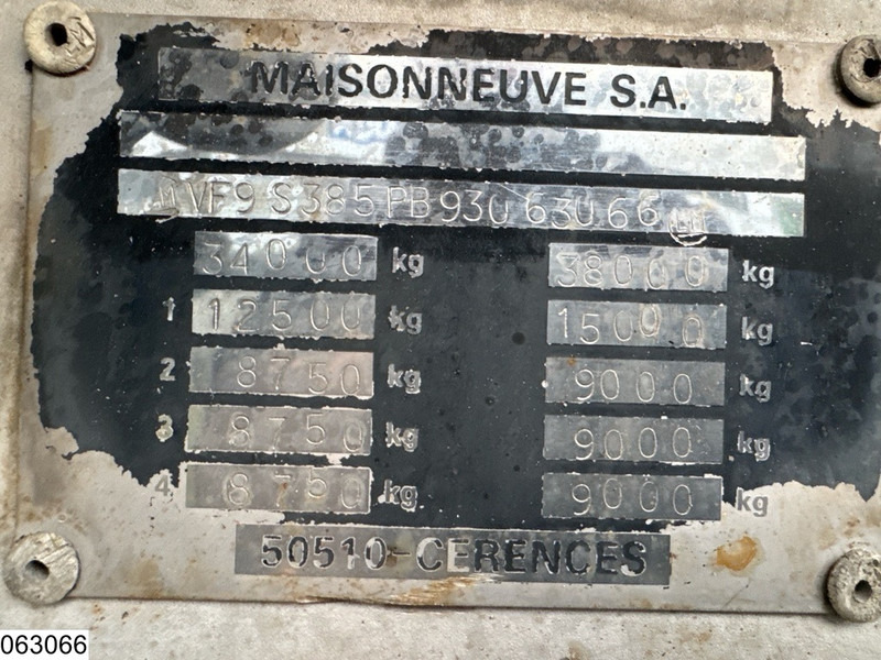 MAISONNEUVE Food 32.700 liter, 5 comp - Semiremorcă cisternă: Foto 4 MAISONNEUVE Food 32.700 liter, 5 comp - Semiremorcă cisternă: Foto 4
