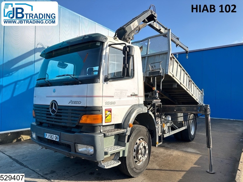 Mercedes-Benz Atego 1828 Manual, Steel Suspension, HIAB - Camion basculantă, Camion cu macara: Foto 1 Mercedes-Benz Atego 1828 Manual, Steel Suspension, HIAB - Camion basculantă, Camion cu macara: Foto 1