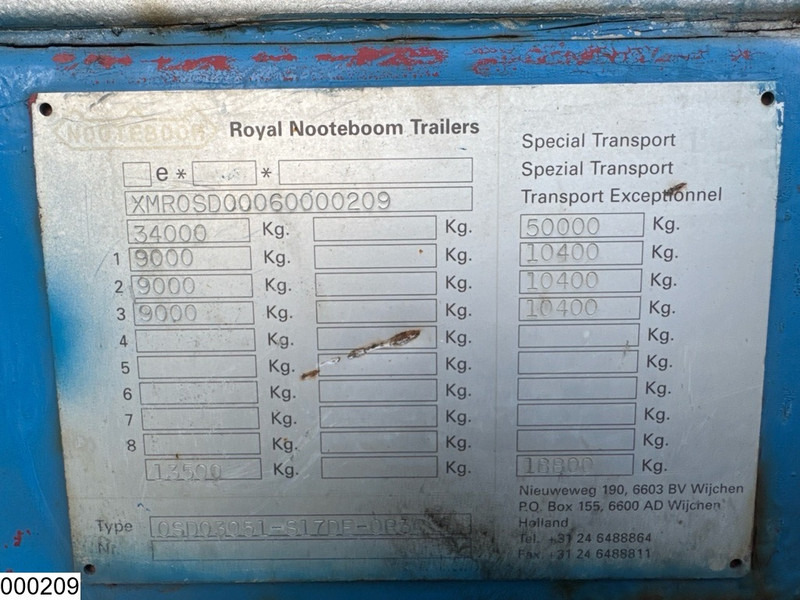 Nooteboom Lowbed 34.000Kg, Steering axle - Semiremorcă transport agabaritic: Foto 5 Nooteboom Lowbed 34.000Kg, Steering axle - Semiremorcă transport agabaritic: Foto 5