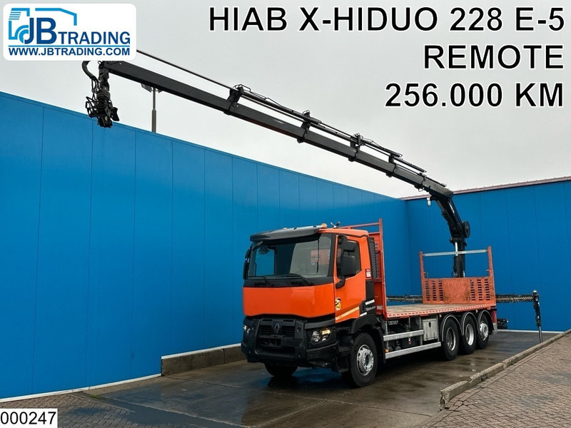 Renault C 430 8X4, EURO 6, HIAB, X-HIDUO 228 E-5 - Camion platformă, Camion cu macara: Foto 1 Renault C 430 8X4, EURO 6, HIAB, X-HIDUO 228 E-5 - Camion platformă, Camion cu macara: Foto 1