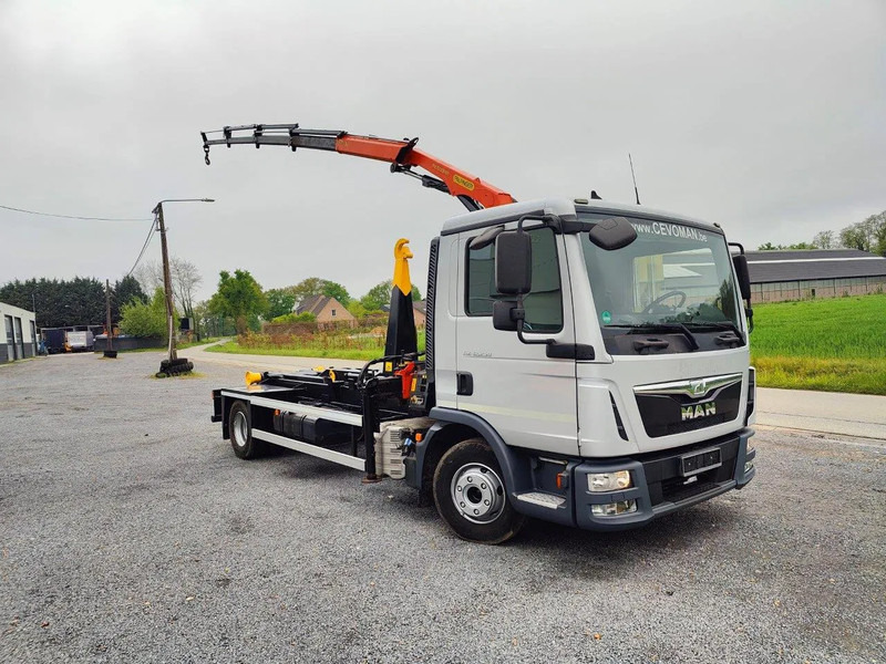 MAN TGL 12.250 City-Abroller Container + Palfinger PK5001 Remote - Camion cu cârlig, Camion cu macara: Foto 2 MAN TGL 12.250 City-Abroller Container + Palfinger PK5001 Remote - Camion cu cârlig, Camion cu macara: Foto 2