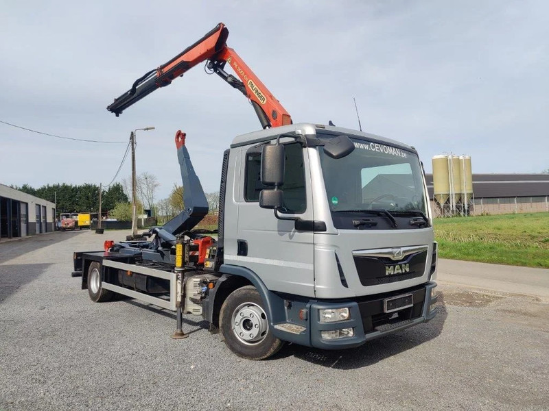 MAN TGL 12.250 Containersysteem met kraan Palfinger PK9001 + Remote - Camion cu cârlig, Camion cu macara: Foto 2 MAN TGL 12.250 Containersysteem met kraan Palfinger PK9001 + Remote - Camion cu cârlig, Camion cu macara: Foto 2