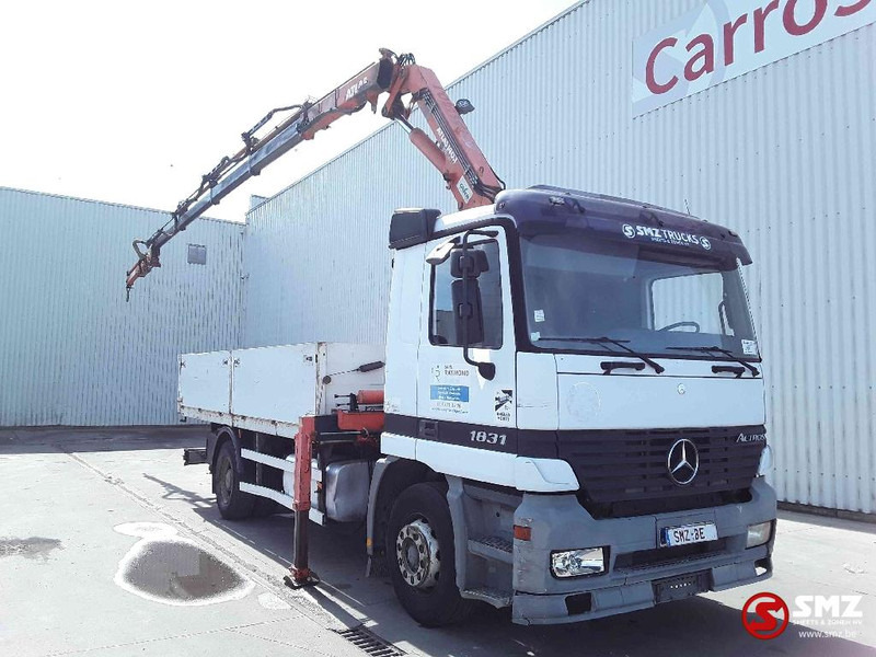 Mercedes-Benz Actros 1831 Atlas Ak140.1A4+remote lames steel 165000km - Camion platformă, Camion cu macara: Foto 1 Mercedes-Benz Actros 1831 Atlas Ak140.1A4+remote lames steel 165000km - Camion platformă, Camion cu macara: Foto 1