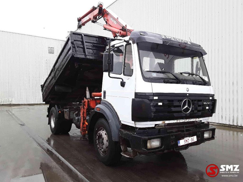 Mercedes-Benz SK 1824 lames grue Atlas Ak 80-1 - Camion basculantă, Camion cu macara: Foto 1 Mercedes-Benz SK 1824 lames grue Atlas Ak 80-1 - Camion basculantă, Camion cu macara: Foto 1