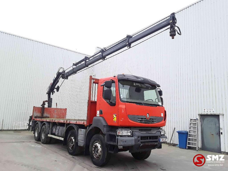 Renault Kerax 410 DXI hiab 200/4 +remote - Camion platformă, Camion cu macara: Foto 1 Renault Kerax 410 DXI hiab 200/4 +remote - Camion platformă, Camion cu macara: Foto 1