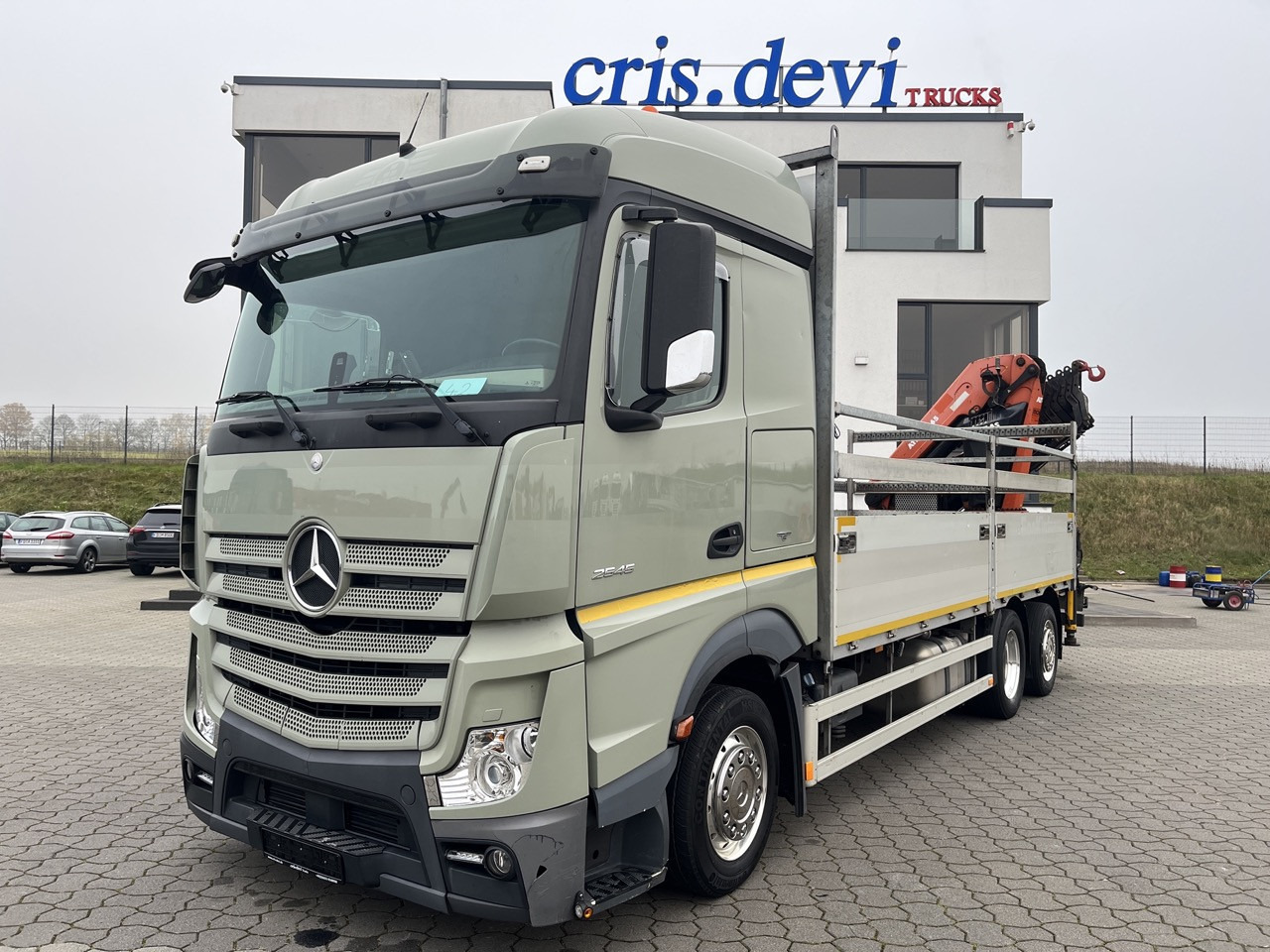 Mercedes-Benz Actros 2545 6x2 Effer - Atlas 265-A6 Lenk- Liftachse - Camion platformă, Camion cu macara: Foto 1 Mercedes-Benz Actros 2545 6x2 Effer - Atlas 265-A6 Lenk- Liftachse - Camion platformă, Camion cu macara: Foto 1