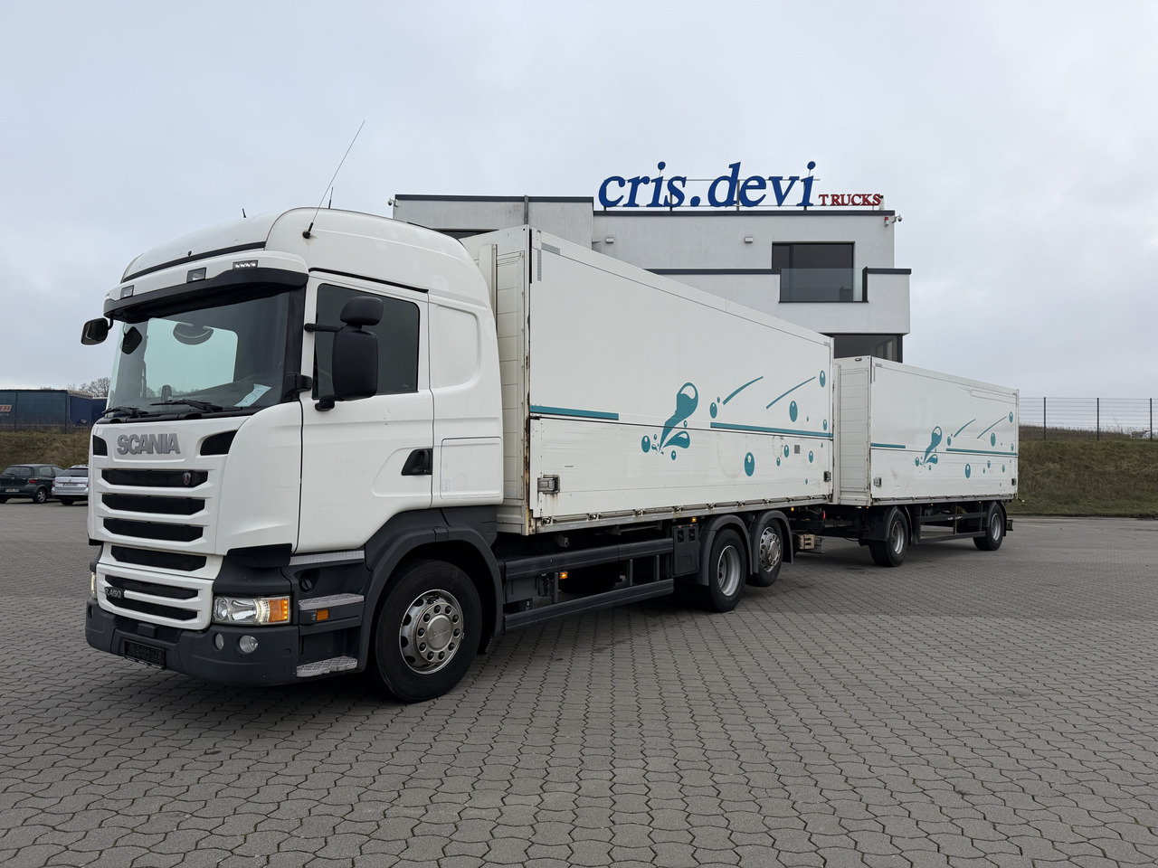 Scania R 450 6x2 Geränkezug + Orten Anhänger - Camion pentru transportul băuturilor: Foto 1 Scania R 450 6x2 Geränkezug + Orten Anhänger - Camion pentru transportul băuturilor: Foto 1