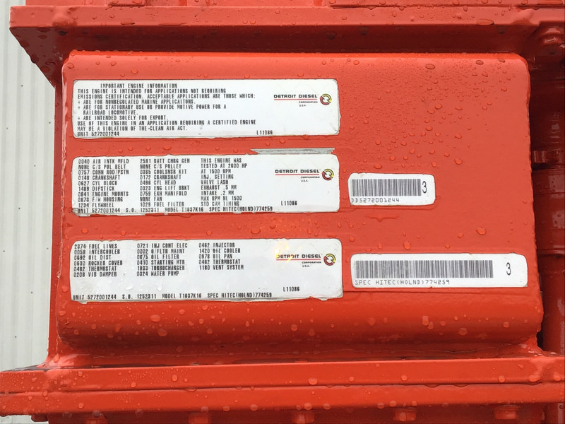 MTU 16V4000 POMP 3600M³/HR USED - Pompă de apă: Foto 5 MTU 16V4000 POMP 3600M³/HR USED - Pompă de apă: Foto 5