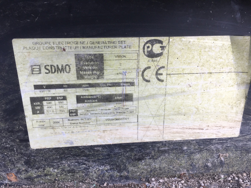Volvo V550K GENERATOR 550KVA USED - Generator electric: Foto 5 Volvo V550K GENERATOR 550KVA USED - Generator electric: Foto 5