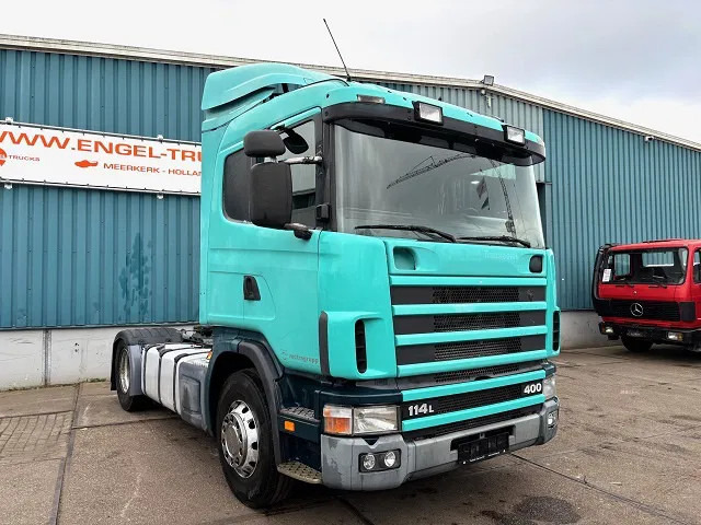 Scania R114-380 LA SLEEPERCAB 4x2 (EURO 2 / MANUAL GEARBOX / HYDRAULIC KIT / P.T.O. / FULL SPOILERSET / ETC.) - Cap tractor: Foto 2 Scania R114-380 LA SLEEPERCAB 4x2 (EURO 2 / MANUAL GEARBOX / HYDRAULIC KIT / P.T.O. / FULL SPOILERSET / ETC.) - Cap tractor: Foto 2