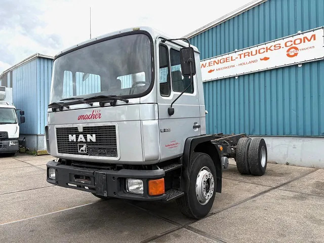 MAN 18 18.232 4x2 FULL STEEL CHASSIS (MANUAL GEARBOX / FULL STEEL SUSPENSION / REDUCTION AXLE) - Camion şasiu: Foto 1 MAN 18 18.232 4x2 FULL STEEL CHASSIS (MANUAL GEARBOX / FULL STEEL SUSPENSION / REDUCTION AXLE) - Camion şasiu: Foto 1
