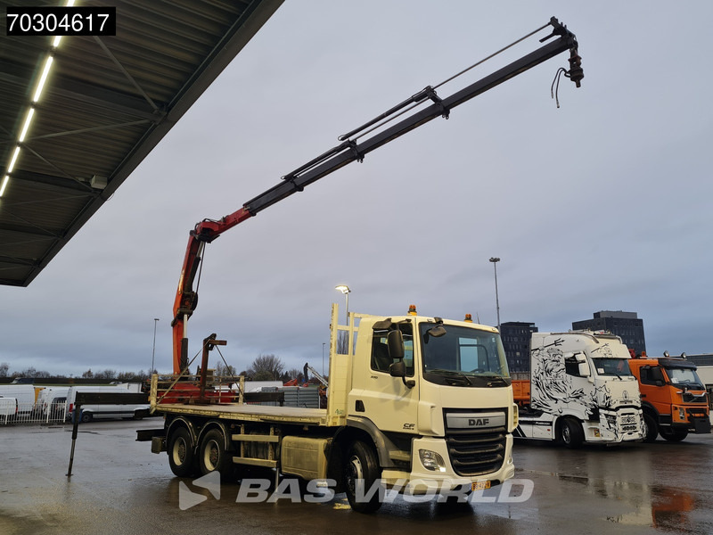 DAF CF 370 6X4 NL-Truck HMF1820-K4 Crane Manual Steelsuspension Big-Axle Euro 6 - Camion platformă, Camion cu macara: Foto 3 DAF CF 370 6X4 NL-Truck HMF1820-K4 Crane Manual Steelsuspension Big-Axle Euro 6 - Camion platformă, Camion cu macara: Foto 3