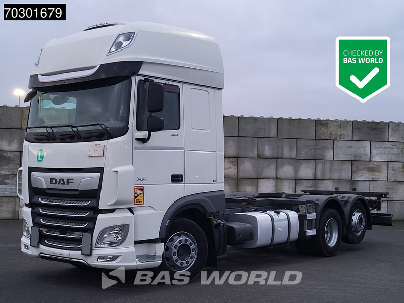 DAF XF 480 6X2 FAN Retarder Lift+Steering Axle Full Air Euro 6 - Camion transport containere/ Swap body: Foto 1 DAF XF 480 6X2 FAN Retarder Lift+Steering Axle Full Air Euro 6 - Camion transport containere/ Swap body: Foto 1