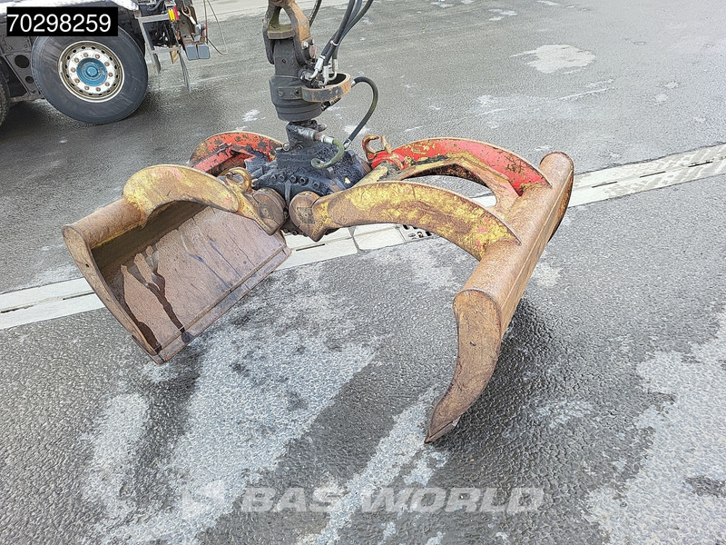 Camion cu sistem de cablu, Camion cu macara DAF XF105.410 XF 6X2 NL-Truck HMF 1643 Z2 Crane 24T Container system Lift+Steering-Axle Euro 5: Foto 7