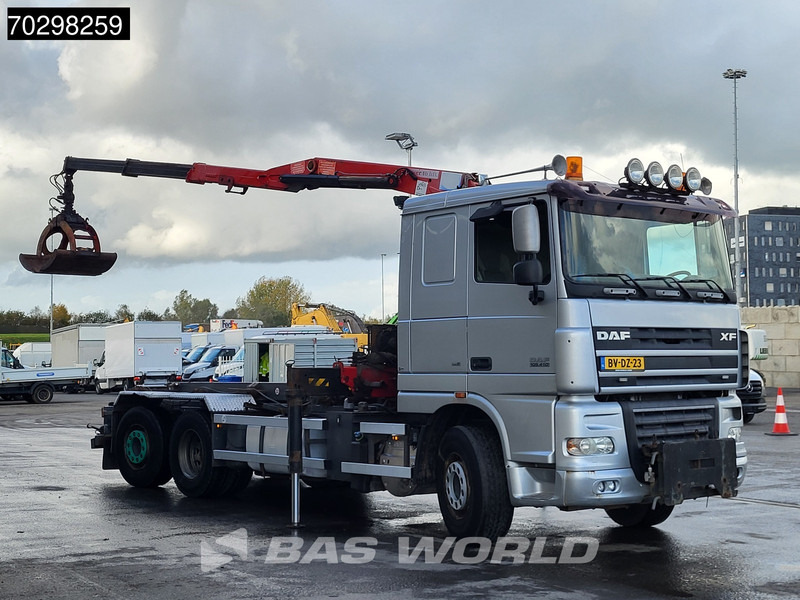 DAF XF105.410 XF 6X2 NL-Truck HMF 1643 Z2 Crane 24T Container system Lift+Steering-Axle Euro 5 - Camion cu sistem de cablu, Camion cu macara: Foto 3 DAF XF105.410 XF 6X2 NL-Truck HMF 1643 Z2 Crane 24T Container system Lift+Steering-Axle Euro 5 - Camion cu sistem de cablu, Camion cu macara: Foto 3