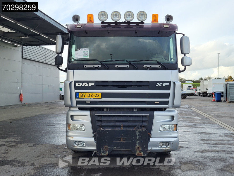 Camion cu sistem de cablu, Camion cu macara DAF XF105.410 XF 6X2 NL-Truck HMF 1643 Z2 Crane 24T Container system Lift+Steering-Axle Euro 5: Foto 14