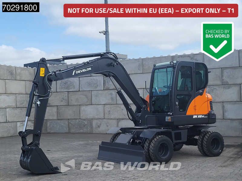 Develon DX60 WN ECO-1 A/C - Excavator pe roţi: Foto 1 Develon DX60 WN ECO-1 A/C - Excavator pe roţi: Foto 1