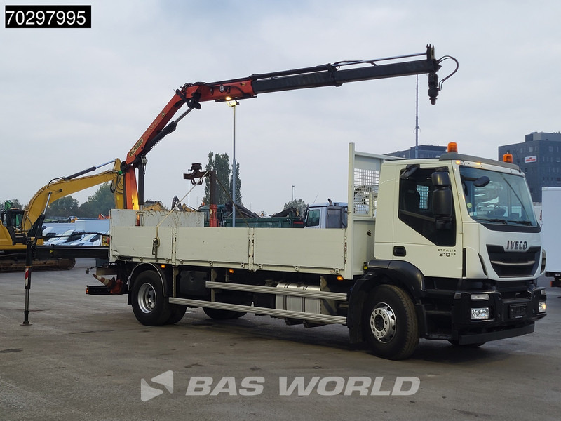 Iveco Stralis 310 Stralis 4X2 Palfinger PK12002 Crane Kran rotator Steelsuspension Automatic Euro 6 - Camion platformă, Camion cu macara: Foto 3 Iveco Stralis 310 Stralis 4X2 Palfinger PK12002 Crane Kran rotator Steelsuspension Automatic Euro 6 - Camion platformă, Camion cu macara: Foto 3