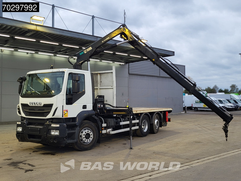 Iveco Stralis 310 Stralis 6X2 HIAB 144 BS-2 Crane Kran Lift+Steering-Axle Manual Euro 5 - Camion platformă, Camion cu macara: Foto 5 Iveco Stralis 310 Stralis 6X2 HIAB 144 BS-2 Crane Kran Lift+Steering-Axle Manual Euro 5 - Camion platformă, Camion cu macara: Foto 5