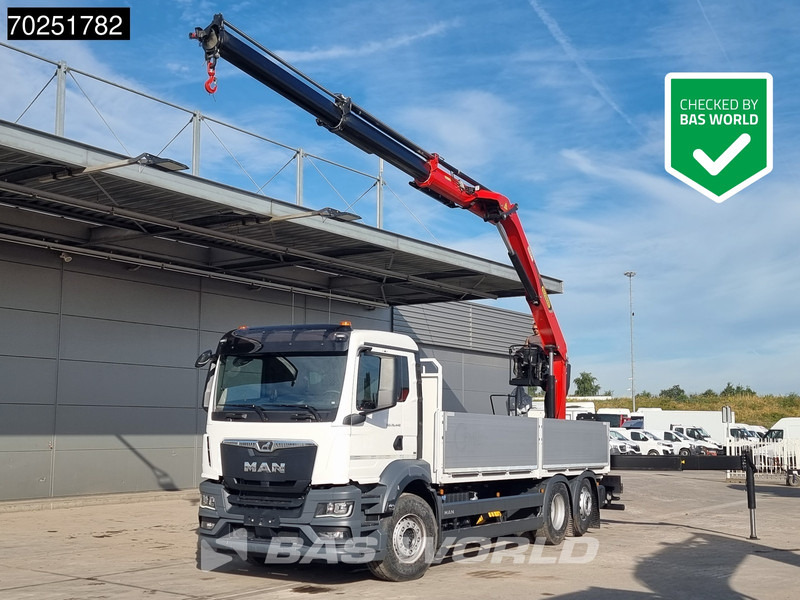 MAN TGS 26.440 6X2 NEW NL-Truck Palfinger PK20.501 L TEC3 Kran Baustoff Lift-Lenk Asche - Camion platformă, Camion cu macara: Foto 1 MAN TGS 26.440 6X2 NEW NL-Truck Palfinger PK20.501 L TEC3 Kran Baustoff Lift-Lenk Asche - Camion platformă, Camion cu macara: Foto 1