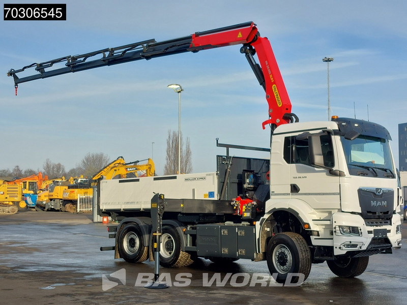 MAN TGS 28.520 6X4 NEW Palfinger PK24001 SLD 5 Kran 2-way tipper Retarder Lift+Steering Axle - Camion basculantă, Camion cu macara: Foto 3 MAN TGS 28.520 6X4 NEW Palfinger PK24001 SLD 5 Kran 2-way tipper Retarder Lift+Steering Axle - Camion basculantă, Camion cu macara: Foto 3
