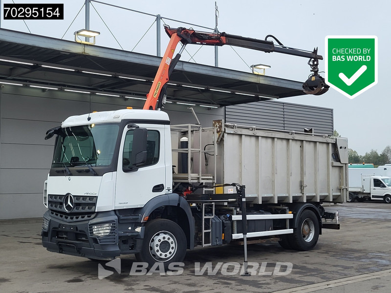 Mercedes-Benz Actros 1833 4X2 Palfinger PK7.501 SLD Kran Crane 17m3 tipper Big-Axle Euro 6 - Camion basculantă, Camion cu macara: Foto 1 Mercedes-Benz Actros 1833 4X2 Palfinger PK7.501 SLD Kran Crane 17m3 tipper Big-Axle Euro 6 - Camion basculantă, Camion cu macara: Foto 1