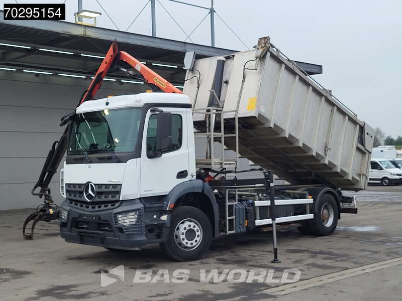 Mercedes-Benz Actros 1833 4X2 Palfinger PK7.501 SLD Kran Crane 17m3 tipper Big-Axle Euro 6 - Camion basculantă, Camion cu macara: Foto 5 Mercedes-Benz Actros 1833 4X2 Palfinger PK7.501 SLD Kran Crane 17m3 tipper Big-Axle Euro 6 - Camion basculantă, Camion cu macara: Foto 5