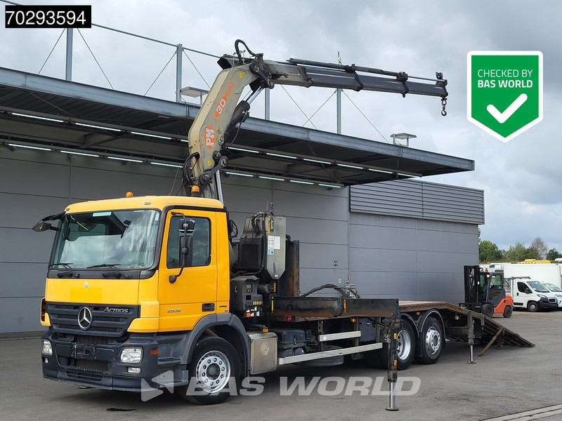 Mercedes-Benz Actros 2532 6X2 PM 30 T/M Crane Kran Remote Lift+Steering Axle 3-Pedals - Camion platformă, Camion cu macara: Foto 1 Mercedes-Benz Actros 2532 6X2 PM 30 T/M Crane Kran Remote Lift+Steering Axle 3-Pedals - Camion platformă, Camion cu macara: Foto 1