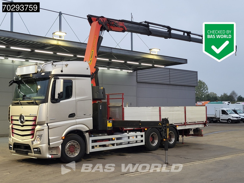 Mercedes-Benz Actros 2653 Actros 6X4 Palfinger PK34002 SH Kran Crane Retarder Xenon Euro 6 - Camion platformă, Camion cu macara: Foto 1 Mercedes-Benz Actros 2653 Actros 6X4 Palfinger PK34002 SH Kran Crane Retarder Xenon Euro 6 - Camion platformă, Camion cu macara: Foto 1