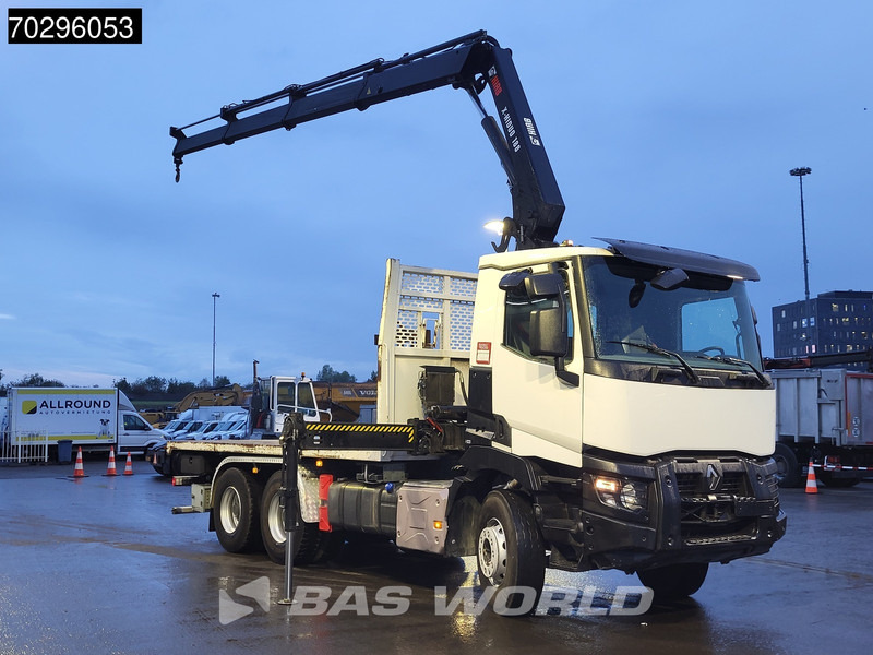 Renault C 430 6X4 HIAB 188 ES-3 X-HIDUO Crane Retarder Steelsuspension Big-Axle Euro 6 - Camion platformă, Camion cu macara: Foto 3 Renault C 430 6X4 HIAB 188 ES-3 X-HIDUO Crane Retarder Steelsuspension Big-Axle Euro 6 - Camion platformă, Camion cu macara: Foto 3