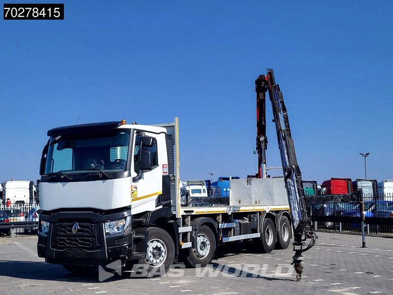 Renault C 430 8X4 Palfinger 22002 EH kran Crane Big-Axle steel suspension Euro 6 - Camion platformă, Camion cu macara: Foto 5 Renault C 430 8X4 Palfinger 22002 EH kran Crane Big-Axle steel suspension Euro 6 - Camion platformă, Camion cu macara: Foto 5