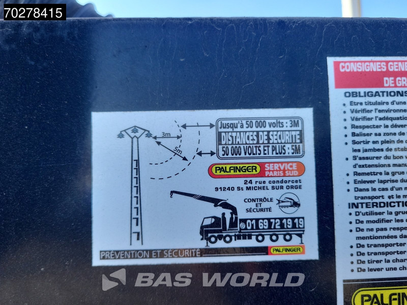 Camion platformă, Camion cu macara Renault C 430 8X4 Palfinger 22002 EH kran Crane Big-Axle steel suspension Euro 6: Foto 14