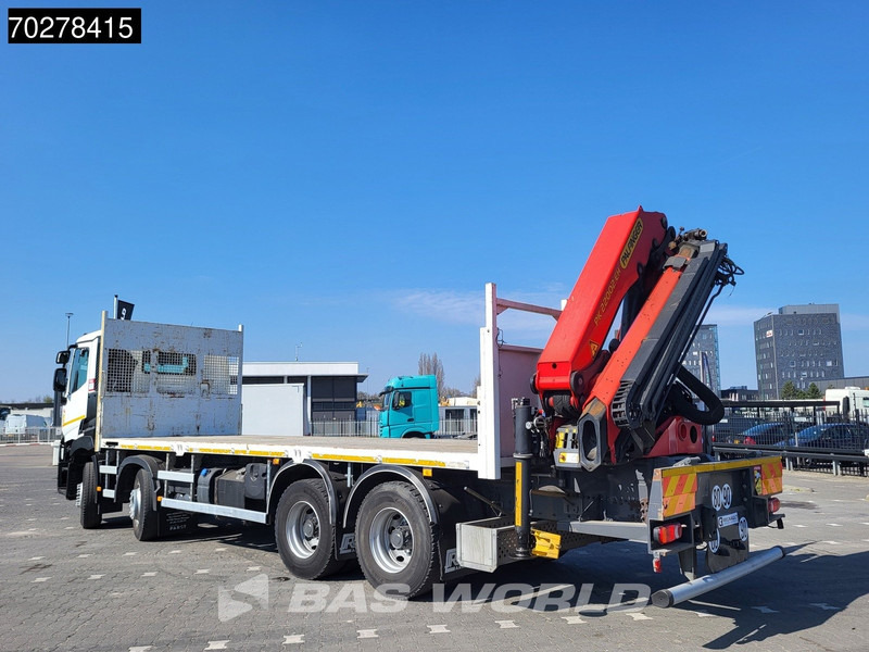 Camion platformă, Camion cu macara Renault C 430 8X4 Palfinger 22002 EH kran Crane Big-Axle steel suspension Euro 6: Foto 20