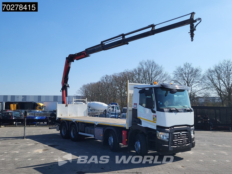 Renault C 430 8X4 Palfinger 22002 EH kran Crane Big-Axle steel suspension Euro 6 - Camion platformă, Camion cu macara: Foto 3 Renault C 430 8X4 Palfinger 22002 EH kran Crane Big-Axle steel suspension Euro 6 - Camion platformă, Camion cu macara: Foto 3