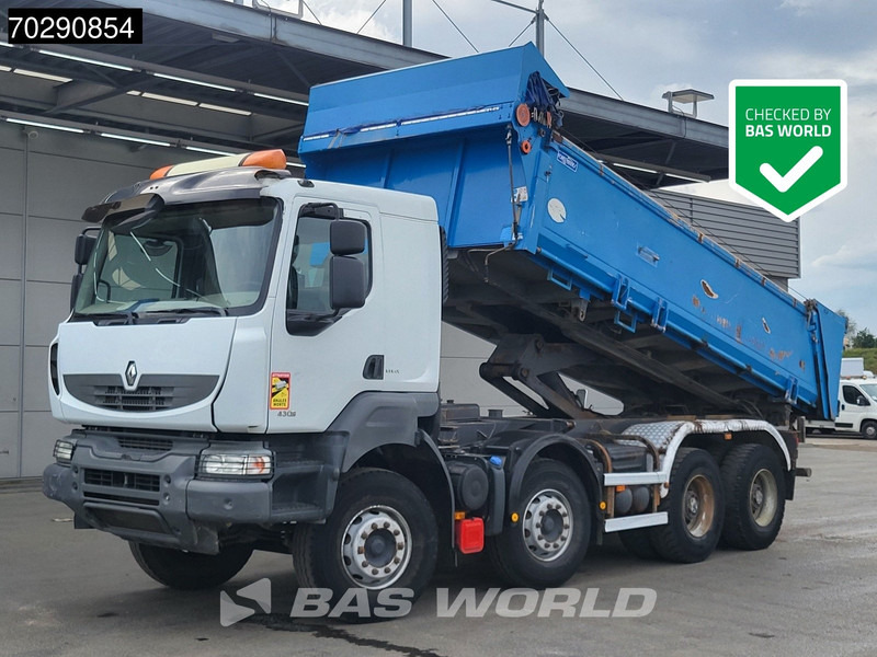 Renault Kerax 430 8X4 15m3 Forez Bennes Tipper 3-sides Steelsuspension Big-Axle Automatic Euro 5 - Camion basculantă: Foto 1 Renault Kerax 430 8X4 15m3 Forez Bennes Tipper 3-sides Steelsuspension Big-Axle Automatic Euro 5 - Camion basculantă: Foto 1