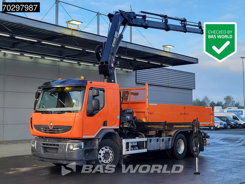 Renault Premium 430 Lander 6X4 HIAB 211 EP-4 Crane Kran Tipper Big-Axle Euro 5 - Camion basculantă, Camion cu macara: Foto 1 Renault Premium 430 Lander 6X4 HIAB 211 EP-4 Crane Kran Tipper Big-Axle Euro 5 - Camion basculantă, Camion cu macara: Foto 1