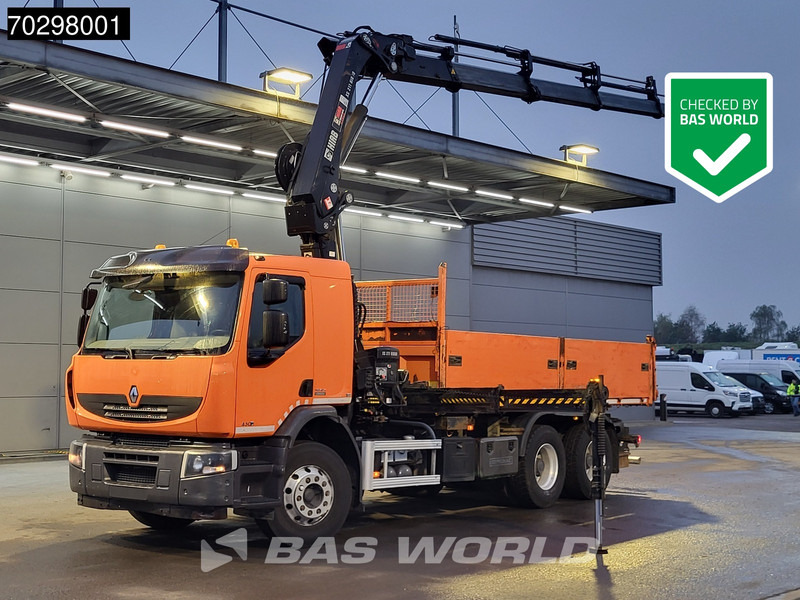 Renault Premium 430 Lander 6X4 HIAB 211 EP-4 Crane Tipper Big-Axle Automatic Euro 5 - Camion basculantă, Camion cu macara: Foto 1 Renault Premium 430 Lander 6X4 HIAB 211 EP-4 Crane Tipper Big-Axle Automatic Euro 5 - Camion basculantă, Camion cu macara: Foto 1
