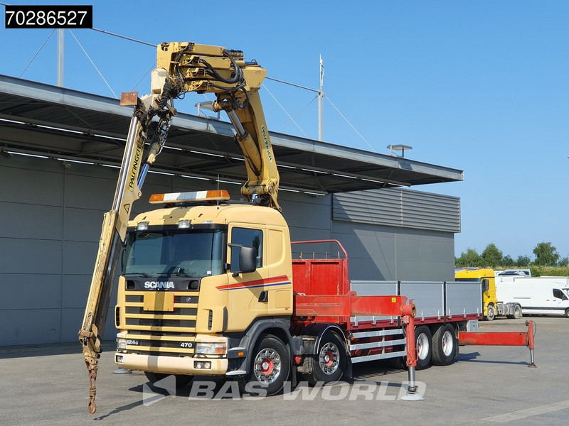 Scania 124G 470 8X4 Palfinger PK45000 C4 Crane Kran Fly-Jib Manual Steering Axle Euro 3 - Camion platformă, Camion cu macara: Foto 5 Scania 124G 470 8X4 Palfinger PK45000 C4 Crane Kran Fly-Jib Manual Steering Axle Euro 3 - Camion platformă, Camion cu macara: Foto 5