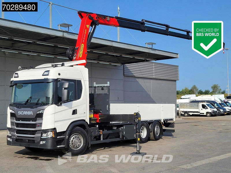 Scania G410 6X2 New! Palfinger PK24.001 SLD 5 Crane Kran Retarder Lift+Steering Axle LED ACC - Camion platformă, Camion cu macara: Foto 1 Scania G410 6X2 New! Palfinger PK24.001 SLD 5 Crane Kran Retarder Lift+Steering Axle LED ACC - Camion platformă, Camion cu macara: Foto 1