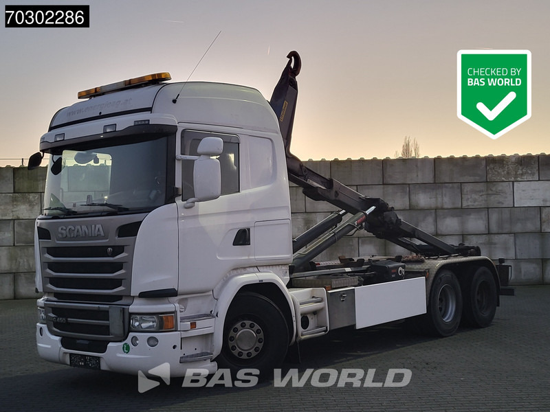 Scania G450 6X2 HIAB XR21Z59 containersystem 3-pedals Retarder Lift-Axle Euro 6 - Camion cu cârlig: Foto 1 Scania G450 6X2 HIAB XR21Z59 containersystem 3-pedals Retarder Lift-Axle Euro 6 - Camion cu cârlig: Foto 1
