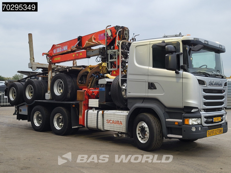 Scania R580 R 6X4 NL-Truck Diebolt D28.81 Kran Crane Holztransport + Dolly Retarder Euro 6 - Camion forestier, Camion cu macara: Foto 3 Scania R580 R 6X4 NL-Truck Diebolt D28.81 Kran Crane Holztransport + Dolly Retarder Euro 6 - Camion forestier, Camion cu macara: Foto 3