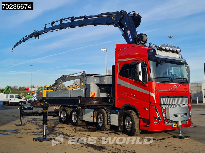 Volvo FH16 650 FH16 8X2 NL-Truck HMF 7020K-RCS Crane + Jib Lift+Steering-Axle Navi LED - Camion platformă, Camion cu macara: Foto 3 Volvo FH16 650 FH16 8X2 NL-Truck HMF 7020K-RCS Crane + Jib Lift+Steering-Axle Navi LED - Camion platformă, Camion cu macara: Foto 3