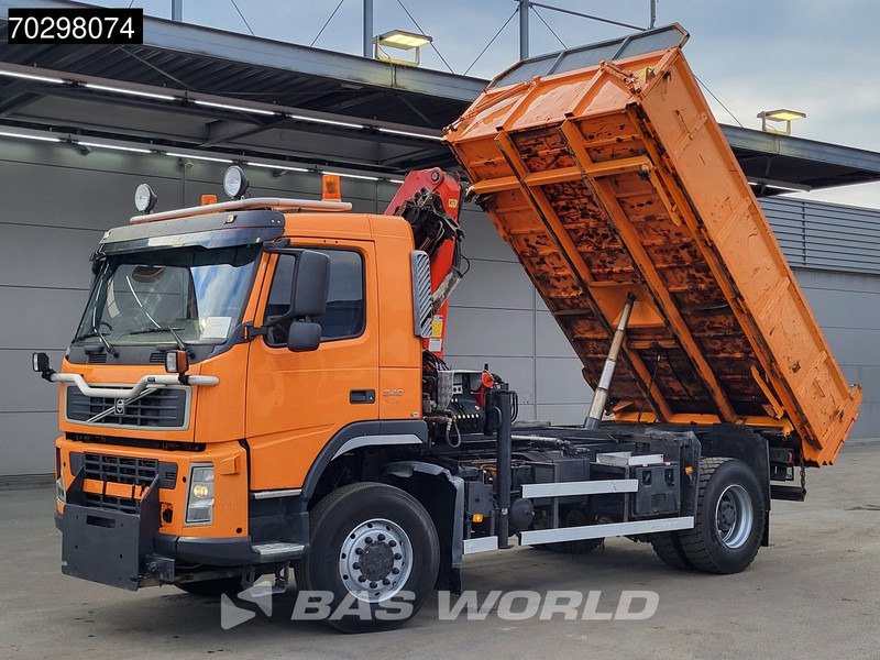 Volvo FM 340 FM 4X4 4x4 Crane Palfinger PK10501 Tipper Big-Axle Full Steel - Camion basculantă, Camion cu macara: Foto 3 Volvo FM 340 FM 4X4 4x4 Crane Palfinger PK10501 Tipper Big-Axle Full Steel - Camion basculantă, Camion cu macara: Foto 3