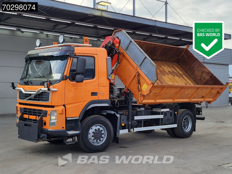 Volvo FM 340 FM 4X4 4x4 Crane Palfinger PK10501 Tipper Big-Axle Full Steel - Camion basculantă, Camion cu macara: Foto 1 Volvo FM 340 FM 4X4 4x4 Crane Palfinger PK10501 Tipper Big-Axle Full Steel - Camion basculantă, Camion cu macara: Foto 1