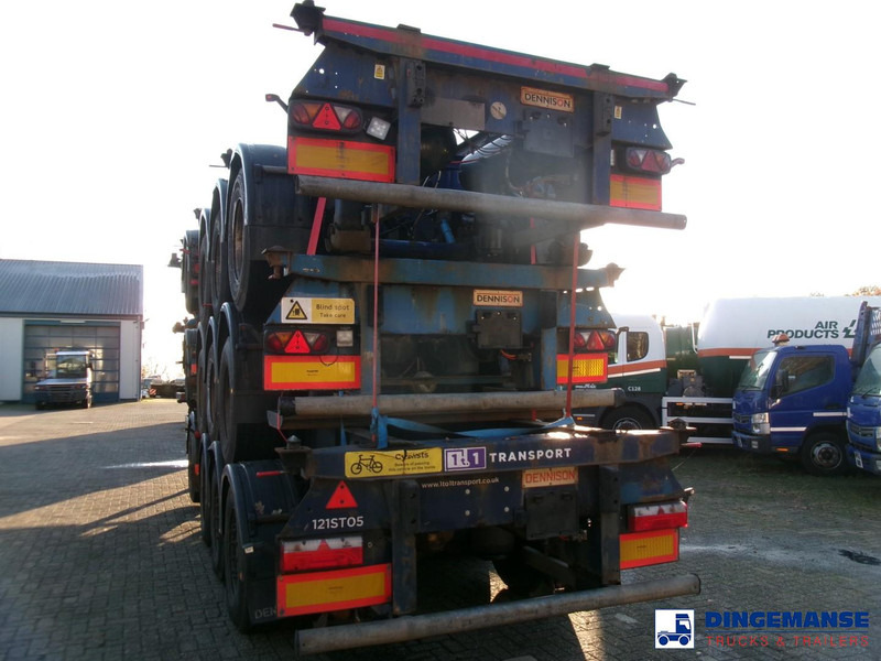 Semiremorcă transport containere/ Swap body Dennison Stack - 3 x splitter container chassis 20-30-40-45 ft: Foto 8